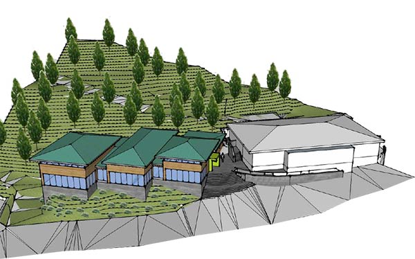 site model for cloch caravan park leisure facility